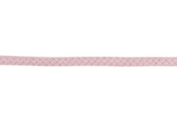 Baumwollkordel, Doppelgewebe, 5 mm, rosa, 0,5 m